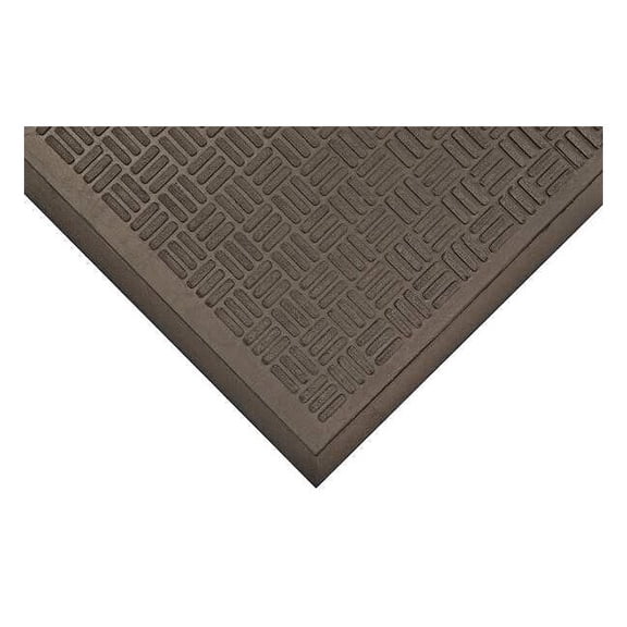 Condor Entrance Mat, Rubber, 1/4 in Thick, Black, 2 ft W x 3 ft L 24N115