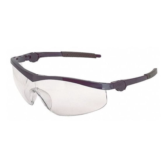 Thunder, Safety Glasses, Anti-Scratch, Clear Lens, Blue Frame, Half-Frame