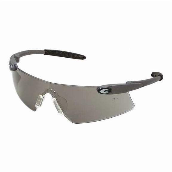 Persuader, Safety Glasses, Anti-Fog, Gray Lens, Black Frame, Frameless 4VAW5