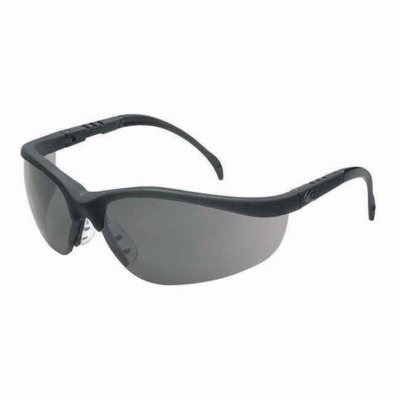 Nome, Safety Glasses, Anti-Scratch, Gray Lens, Black Frame, Half-Frame 5JE25