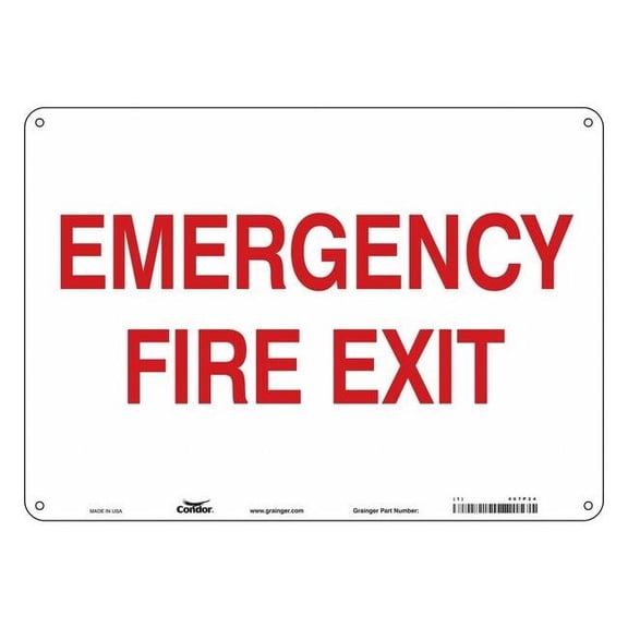 Condor Safety Sign,10 in x 14 in,Aluminum 467P24