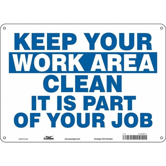 Condor Safety Sign,10 in x 14 in,Polyethylene 468W81
