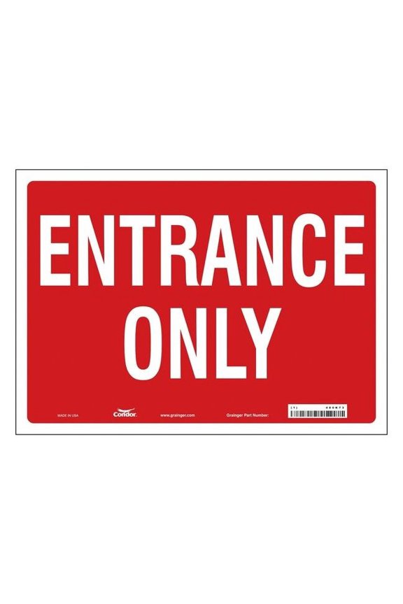 Safety Sign,10 in x 14 in,Vinyl 480K73