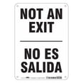thumbnail image 1 of Condor Exit Sign, Aluminum, 7" W, 10" H, Not An Exit/No Es Salida, White 480H95, 1 of 1