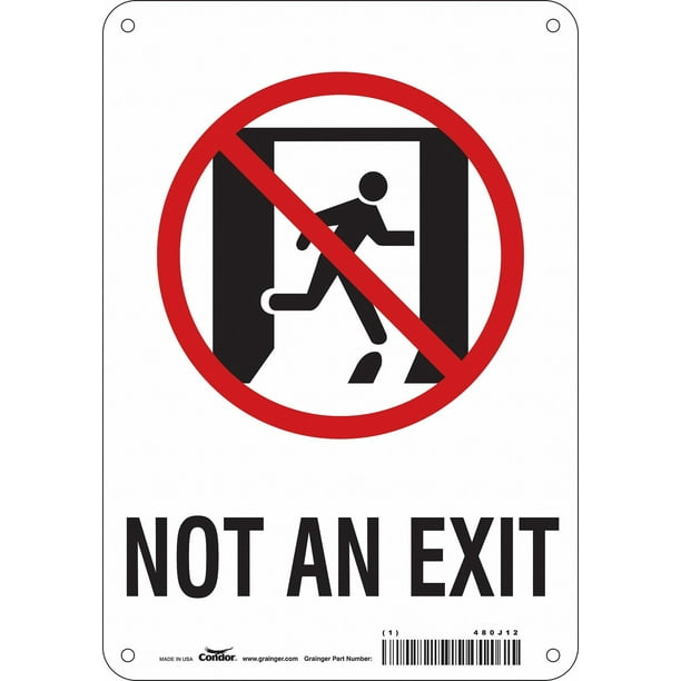 Condor Safety Sign,10 in x 7 in,Aluminum 480J12 480J12 ZO