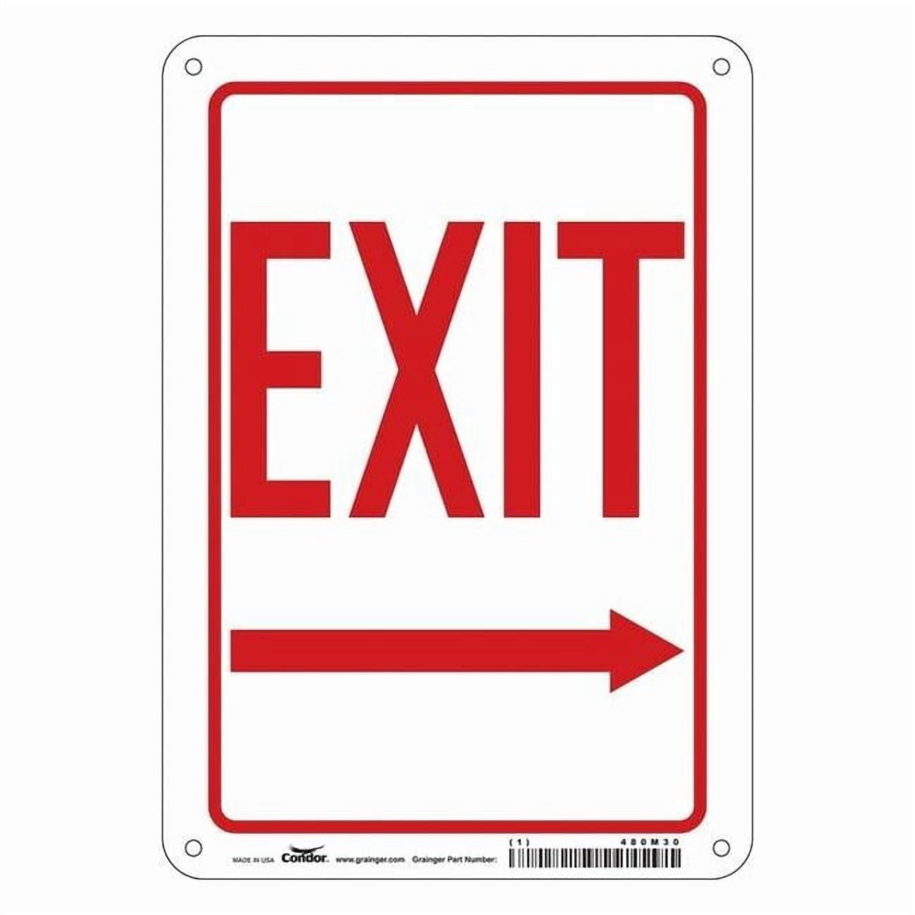 Condor Exit Sign, Aluminum, 7