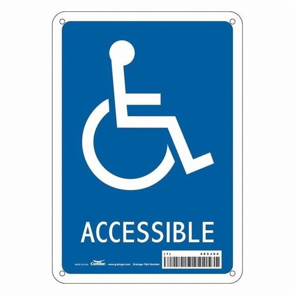 Condor Safety Sign,10 in x 7 in,Aluminum 485J64