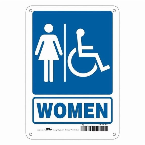 Condor Safety Sign,10 in x 7 in,Polyethylene 473Y02