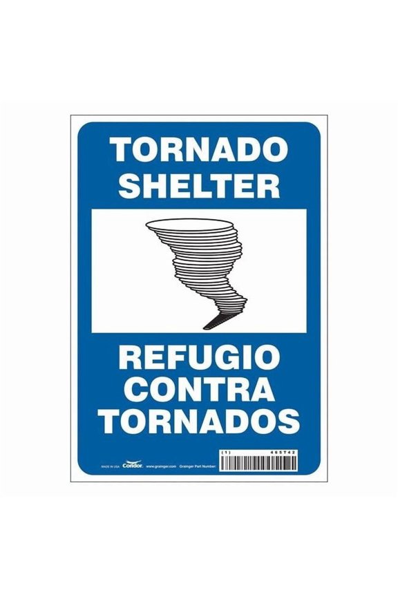 Safety Sign,10 in x 7 in,Vinyl 465T42