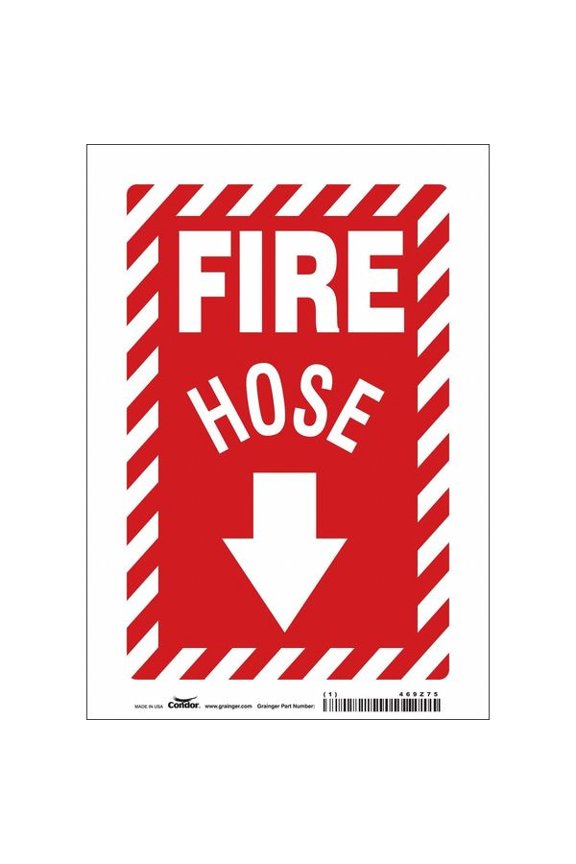 Safety Sign,10 in x 7 in,Vinyl 469Z75