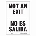 thumbnail image 1 of Condor Exit Sign, Vinyl, 7" W, 10" H, Not An Exit/No Es Salida, White 480J04, 1 of 1