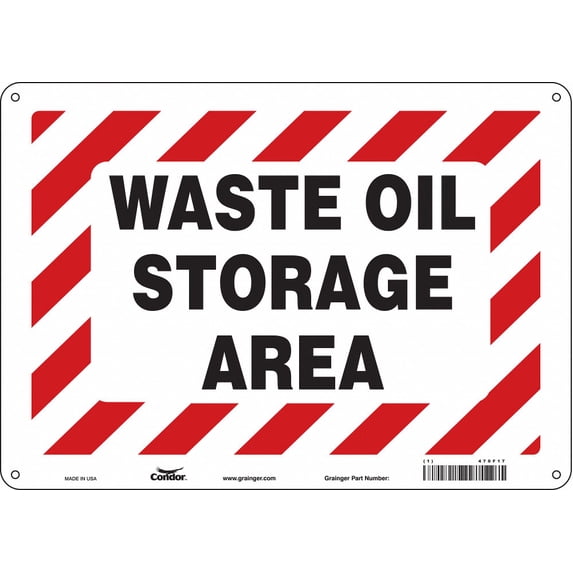 Condor Safety Sign,10 inx14 in,Aluminum 470F17 470F17 ZO-G5131922
