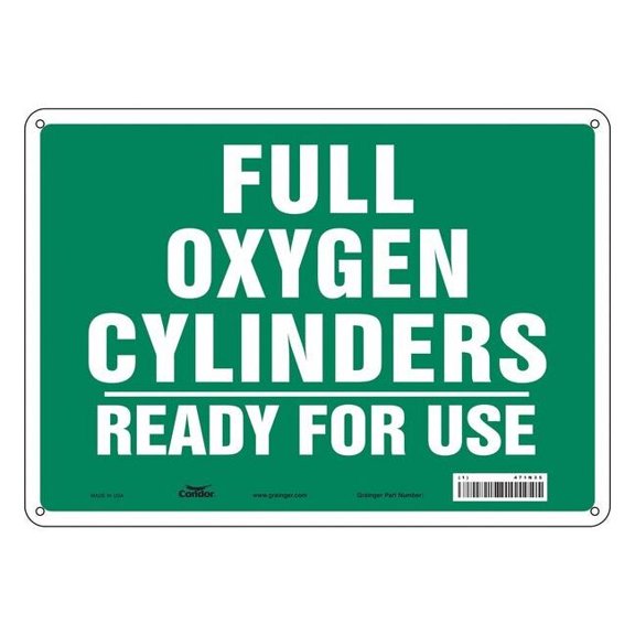 Condor Safety Sign,10 inx14 in,Aluminum 471N35