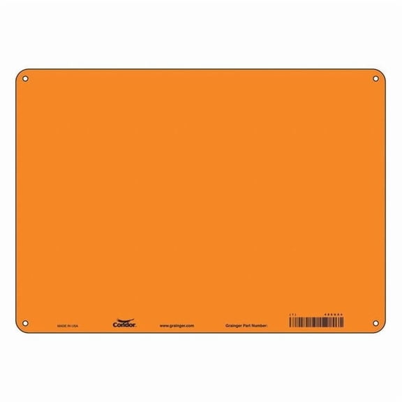 Safety Sign,14" W,10" H,0.032" Thickness 486U84