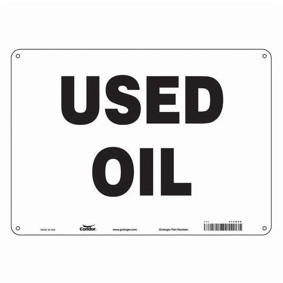 Safety Sign, 10 in Height, 14 in Width, Polyethylene, Horizontal Rectangle, English, 470R08