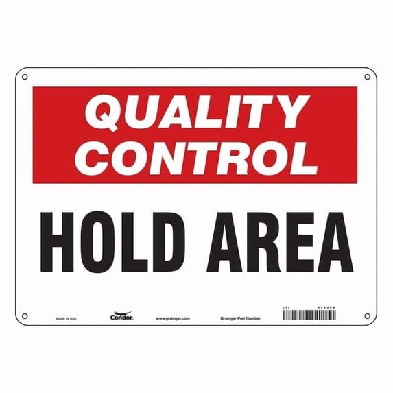 Condor Safety Sign,10 inx14 in,Polyethylene 475J94