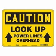 Safety Sign, 10 in Height, 14 in Width, Polyethylene, Horizontal Rectangle, English, 475P52