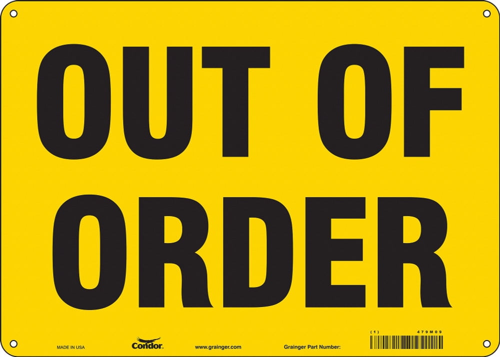 Condor Safety Sign,10 inx14 in,Polyethylene 479M09 479M09 ZO-G5810712 ...