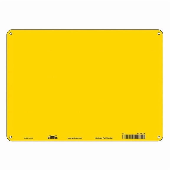 Safety Sign,14" W,10" H,0.055" Thickness 486U64