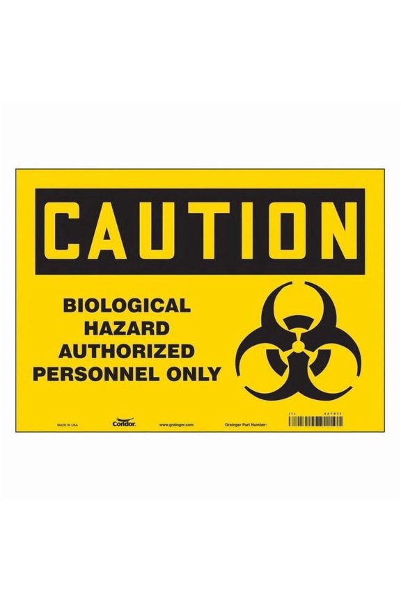 Safety Sign,10 inx14 in,Vinyl 447X11