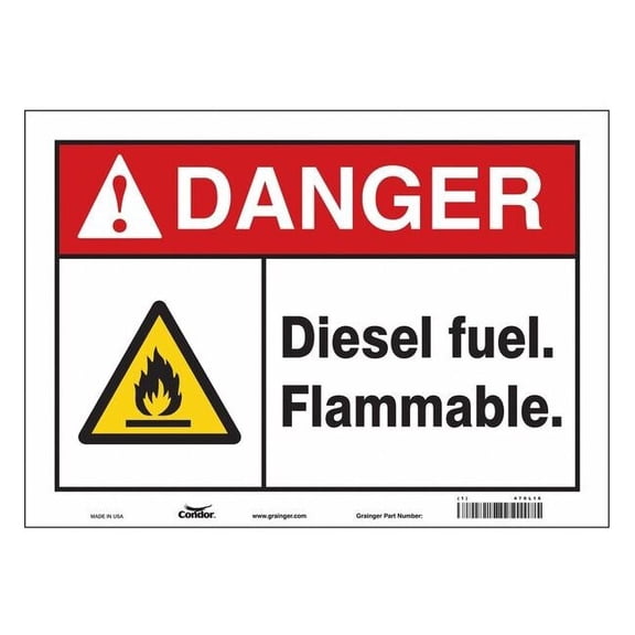 Safety Sign, 10 in Height, 14 in Width, Vinyl, Horizontal Rectangle, English, 470L16 470L16