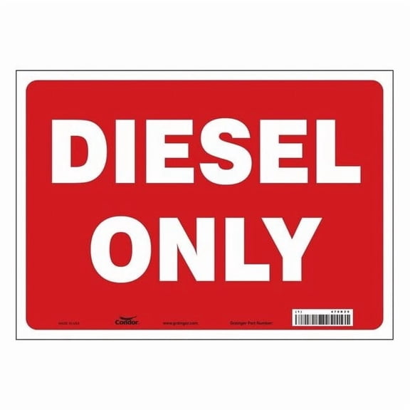 Safety Sign, 10 in Height, 14 in Width, Vinyl, Horizontal Rectangle, English, 470R29 470R29