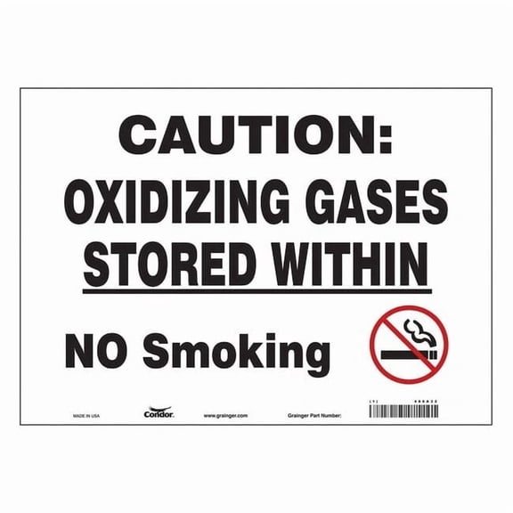 Condor Safety Sign,10 inx14 in,Vinyl 486A32