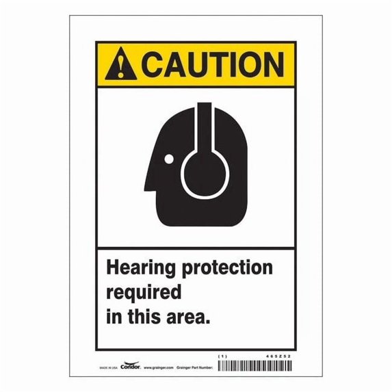Condor Safety Sign,10 inx7 in,Vinyl 465Z52
