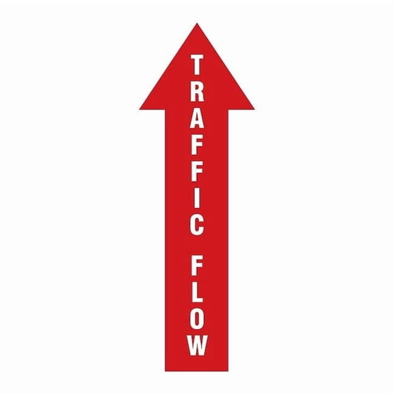 Safety Sign, 12 in H, 4 in W, Plastic, Arrow, English, HWB778T1204 HWB778T1204