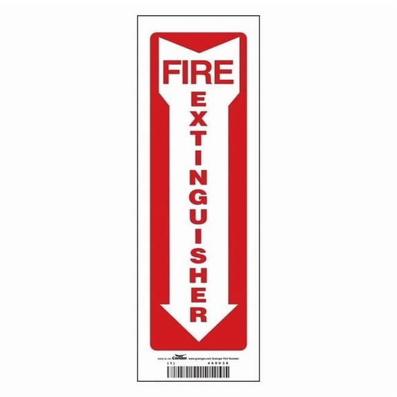 Safety Sign, 12 in Height, 4 in Width, Vinyl, Horizontal Rectangle, English 469V38
