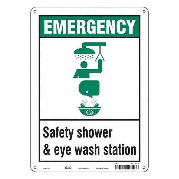Condor Safety Sign,14 in x 10 in,Aluminum 471D08