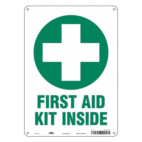 Condor Safety Sign,14 in x 10 in,Aluminum 471T23