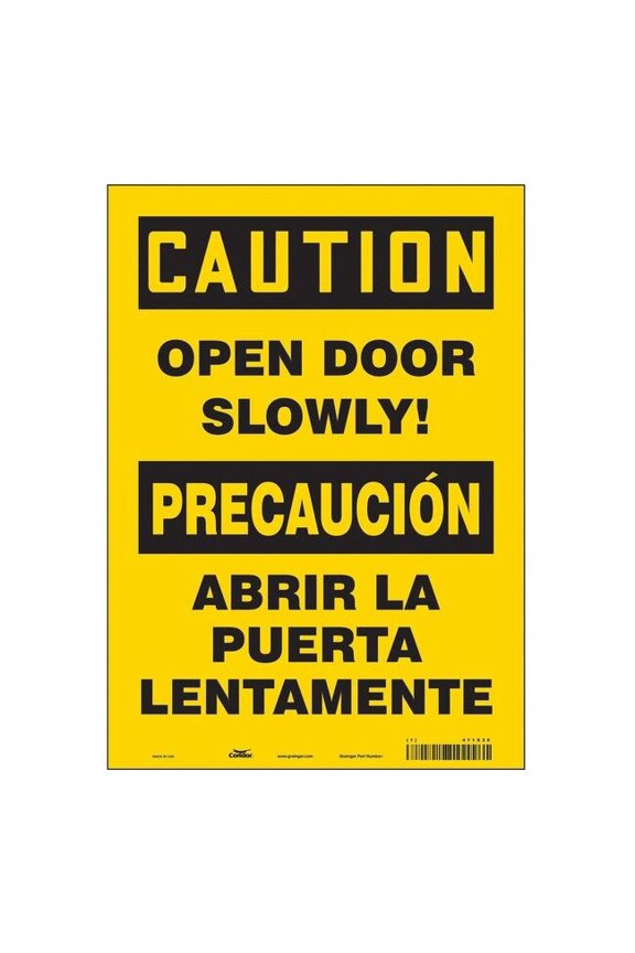 Safety Sign,14 in x 10 in,Vinyl 471X30
