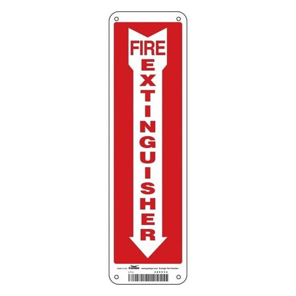 Safety Sign, 14 in Height, 4 in Width, Polyethylene, Horizontal Rectangle, English 469V34