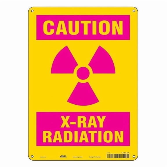 Condor Safety Sign,14 inx10 in,Aluminum 452A46