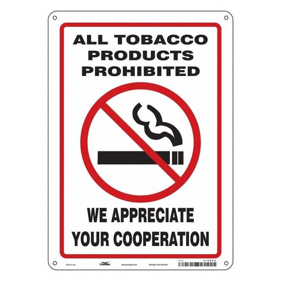 Condor Safety Sign, 14 in H, 10" W,  Vertical Rectangle, English, 474D85 474D85