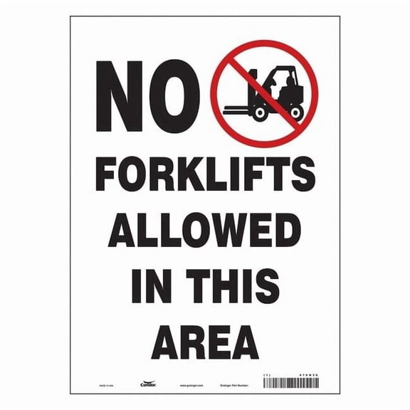 Safety Sign, 14 in Height, 10 in Width, Vinyl, Vertical Rectangle, English, 476N30 476N30
