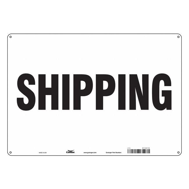 Condor Safety Sign,14 inx20 in,Aluminum 473C78 - Walmart Business Supplies