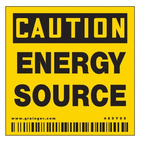 Condor Electrical Sign,2"W,2"H,0.004" Thickness 485Y95