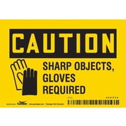 Condor Safety Sign,3 1/2 inx5 in,Vinyl 465V32