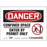 Condor Safety Sign,5 inx7 in,Vinyl 465K21