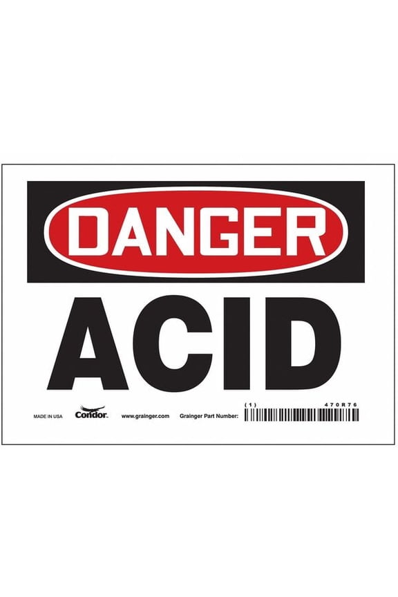 Safety Sign,5 inx7 in,Vinyl 470R76
