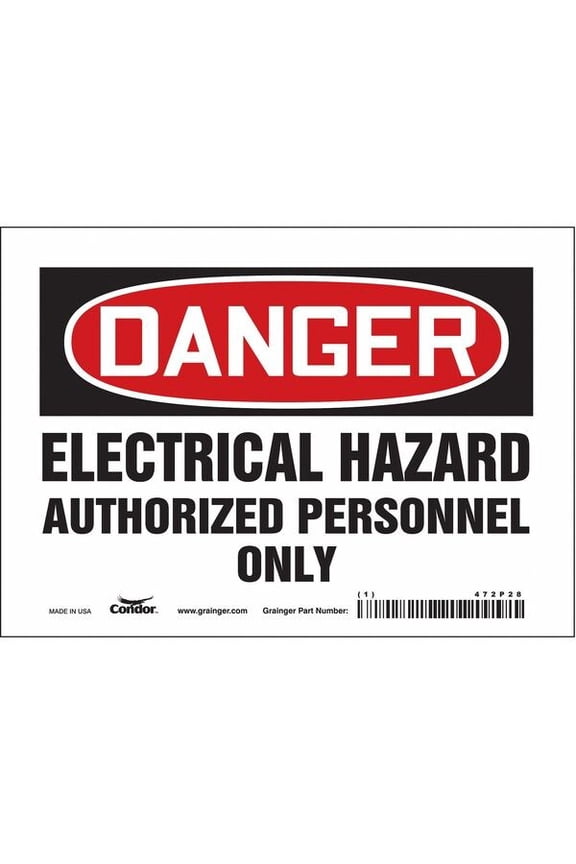 Safety Sign,5 inx7 in,Vinyl 472P28