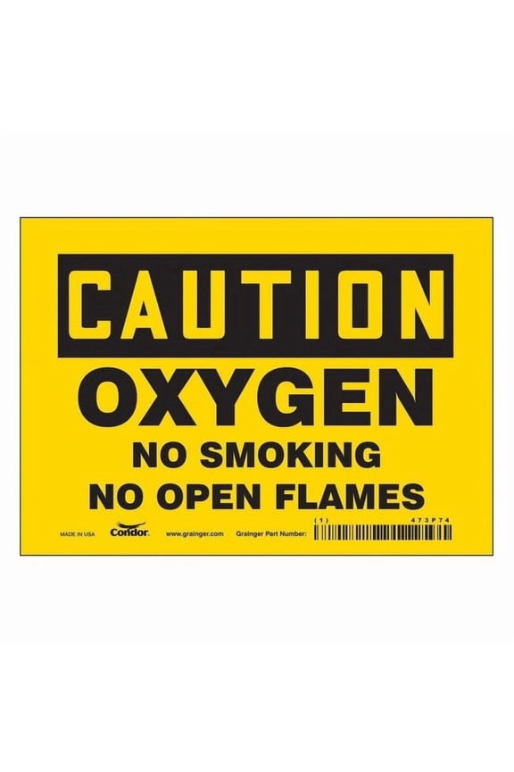 Safety Sign,5 inx7 in,Vinyl 473P74