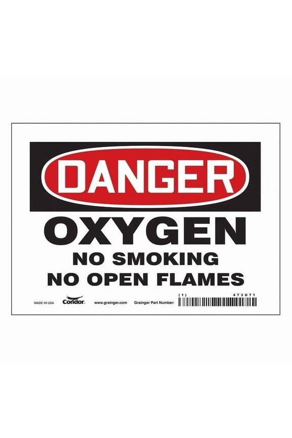 Safety Sign,5 inx7 in,Vinyl 473U71