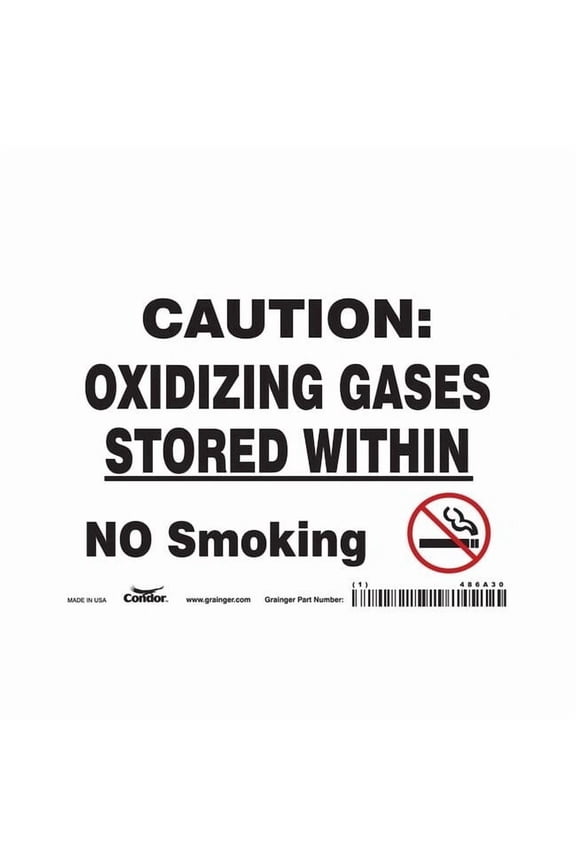 Safety Sign,5 inx7 in,Vinyl 486A30