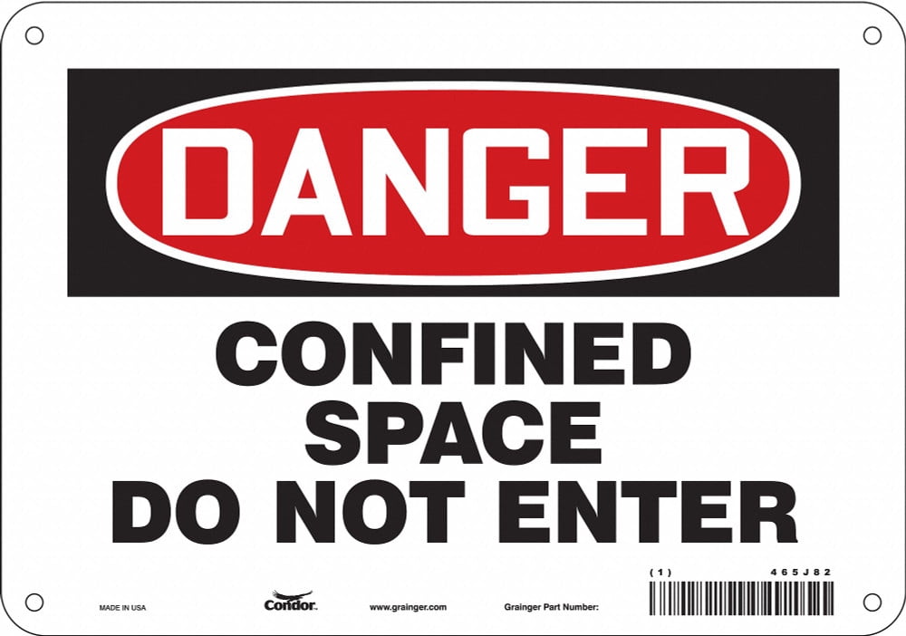 Condor Safety Sign,7 in x 10 in,Aluminum 465J82 465J82 ZO