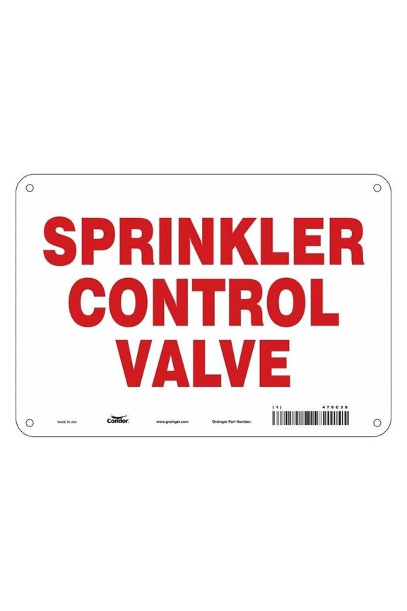 Safety Sign,10" W,7" H,0.032" Thickness 470C38