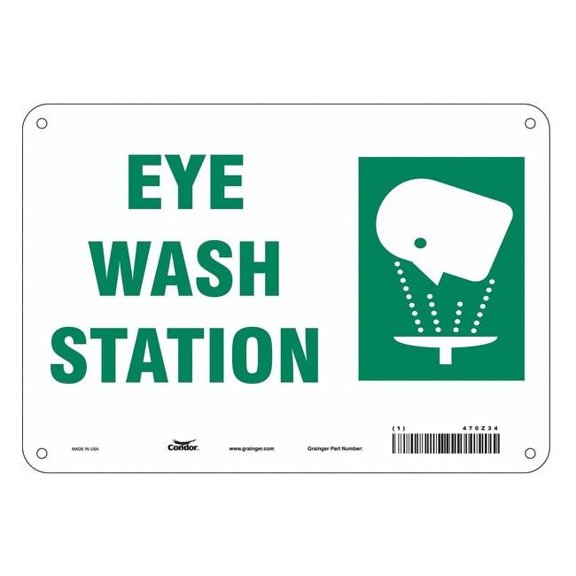 Condor Safety Sign,7 in x 10 in,Aluminum 470Z34