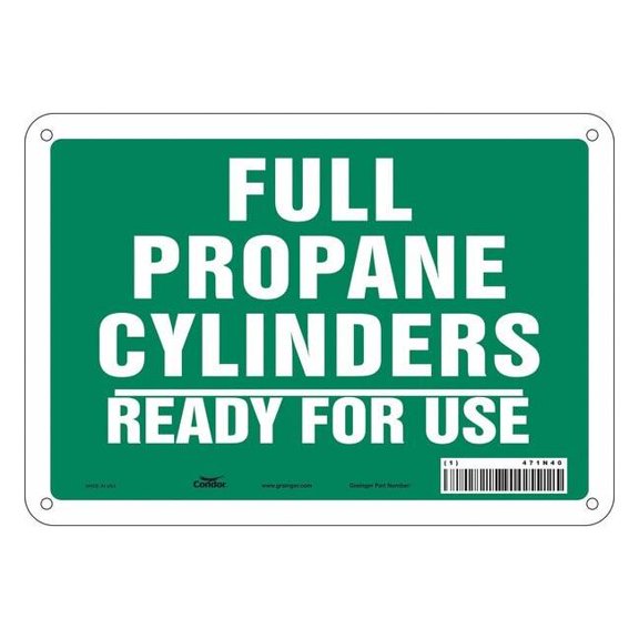 Condor Safety Sign,7 in x 10 in,Aluminum 471N40